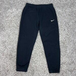 Nike Pants Womens Small Black Fleece Jogger Sweatpants Pockets Training Gym